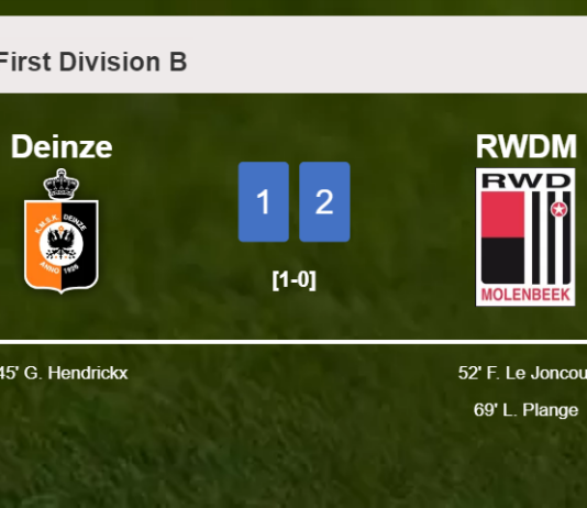 RWDM recovers a 0-1 deficit to overcome Deinze 2-1