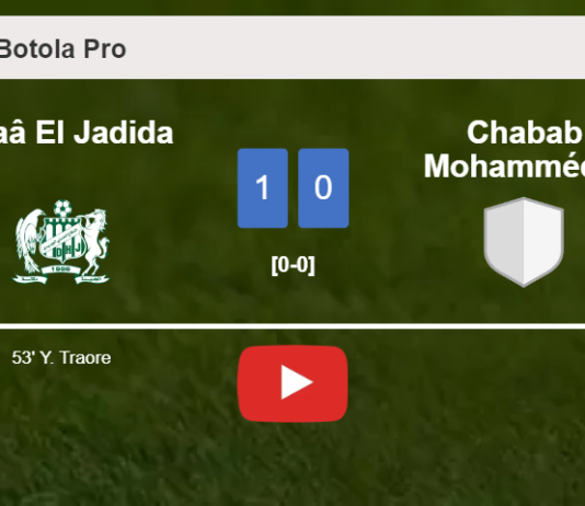 Difaâ El Jadida beats Chabab Mohammédia 1-0 with a late and unfortunate own goal from Y. Traore. HIGHLIGHTS