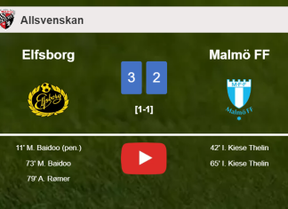 Elfsborg beats Malmö FF after recovering from a 1-2 deficit. HIGHLIGHTS