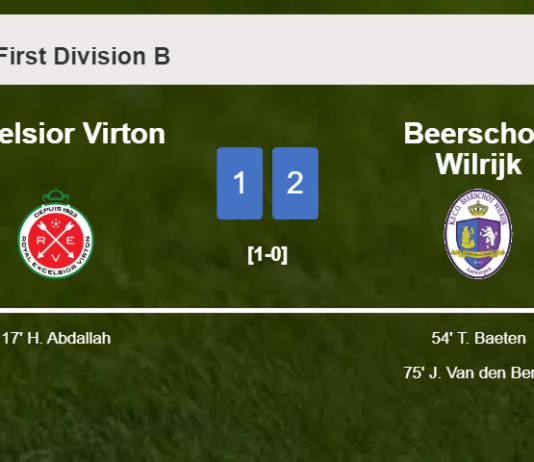 Beerschot-Wilrijk recovers a 0-1 deficit to top Excelsior Virton 2-1