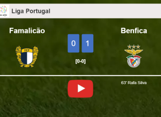 Benfica beats Famalicão 1-0 with a goal scored by R. Silva. HIGHLIGHTS