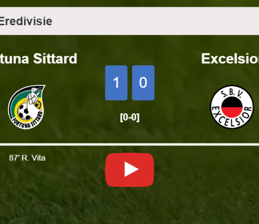 Fortuna Sittard beats Excelsior 1-0 with a late goal scored by R. Vita. HIGHLIGHTS