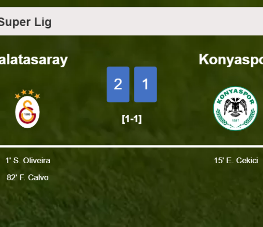 Galatasaray overcomes Konyaspor 2-1