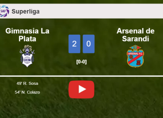 Gimnasia La Plata surprises Arsenal de Sarandi with a 2-0 win. HIGHLIGHTS