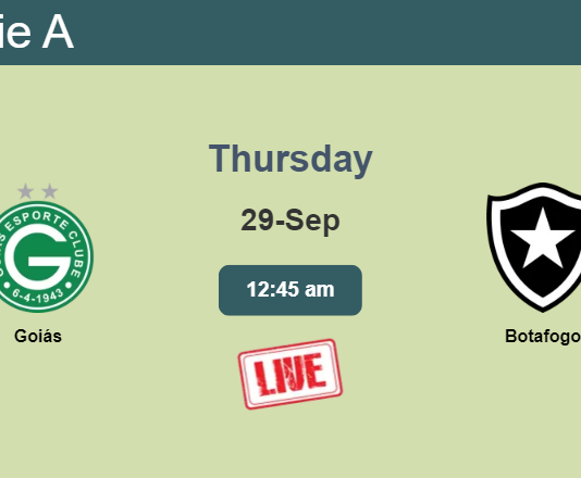 How to watch Goiás vs. Botafogo on live stream and at what time