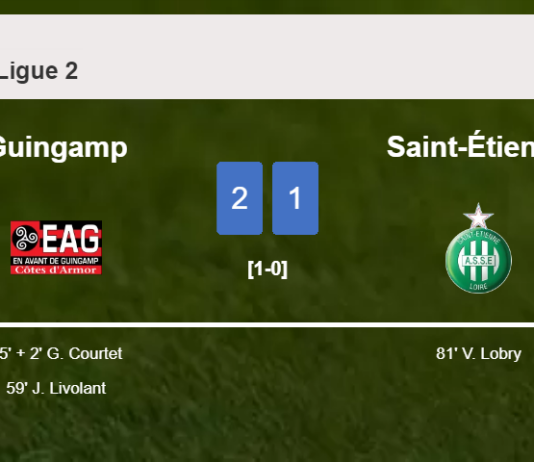 Guingamp beats Saint-Étienne 2-1