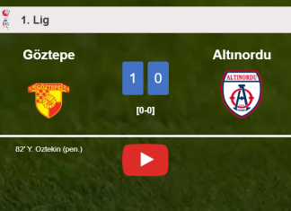 Göztepe conquers Altınordu 1-0 with a goal scored by Y. Oztekin. HIGHLIGHTS
