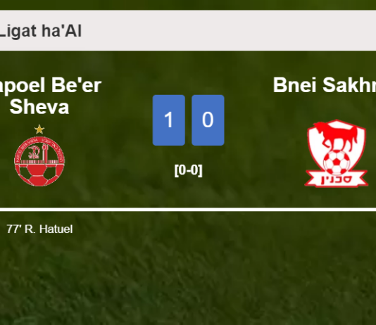 Hapoel Be'er Sheva overcomes Bnei Sakhnin 1-0 with a goal scored by R. Hatuel