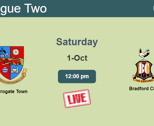How to watch Harrogate Town vs. Bradford City on live stream and at what time