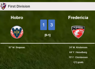 Fredericia prevails over Hobro 3-1