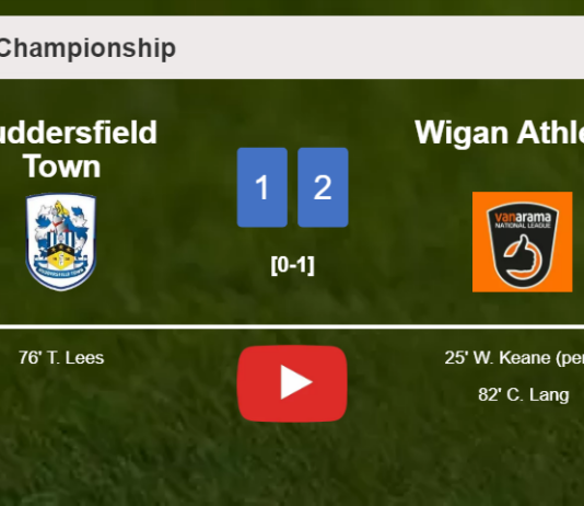 Wigan Athletic prevails over Huddersfield Town 2-1. HIGHLIGHTS