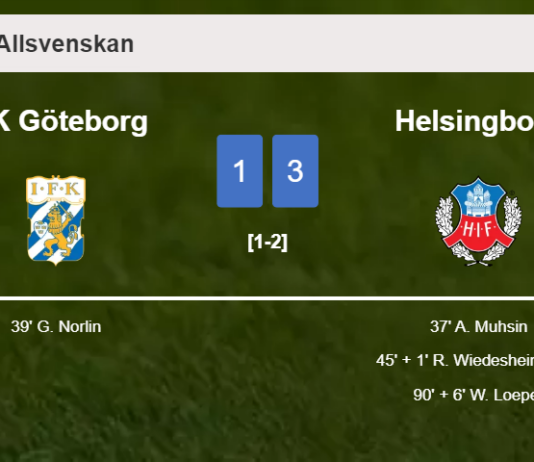 Helsingborg prevails over IFK Göteborg 3-1