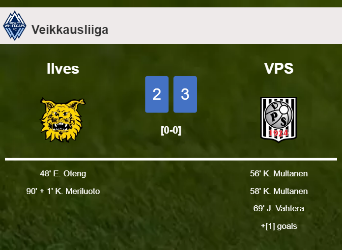 VPS tops Ilves 3-2