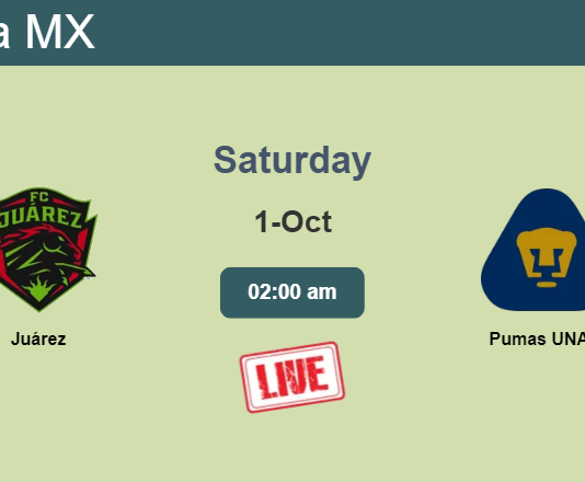 How to watch Juárez vs. Pumas UNAM on live stream and at what time