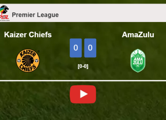 Kaizer Chiefs draws 0-0 with AmaZulu with D. Solomons missing a penalt. HIGHLIGHTS