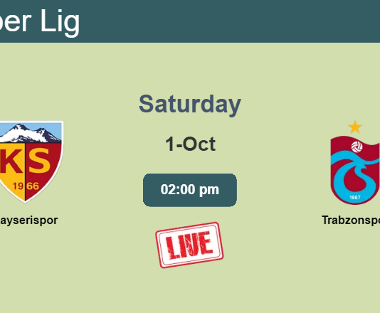 How to watch Kayserispor vs. Trabzonspor on live stream and at what time