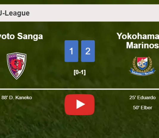 Yokohama F. Marinos seizes a 2-1 win against Kyoto Sanga. HIGHLIGHTS