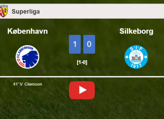 København beats Silkeborg 1-0 with a goal scored by V. Claesson. HIGHLIGHTS