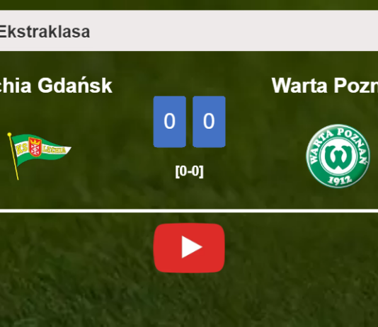 Lechia Gdańsk draws 0-0 with Warta Poznań on Saturday. HIGHLIGHTS