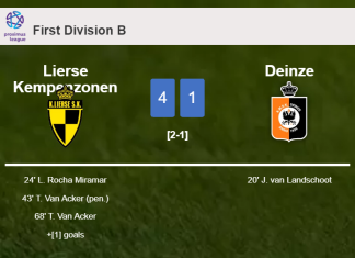 Lierse Kempenzonen crushes Deinze 4-1 with a superb performance