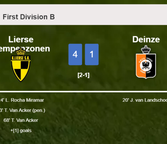 Lierse Kempenzonen crushes Deinze 4-1 with a superb performance