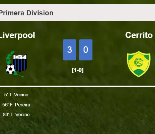 Liverpool crushes Cerrito with 2 goals from T. Vecino