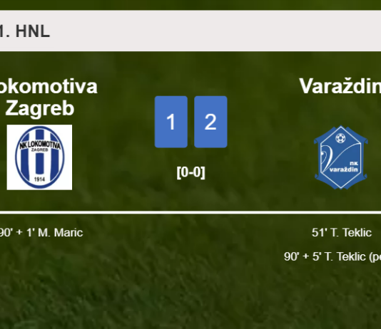 Varaždin prevails over Lokomotiva Zagreb 2-1 with T. Teklic scoring a double