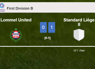 Standard Liège II overcomes Lommel United 1-0 with a goal scored by I. Ziani