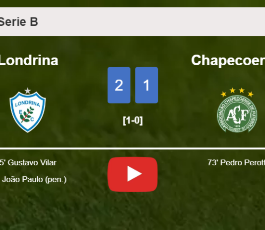 Londrina beats Chapecoense 2-1. HIGHLIGHTS