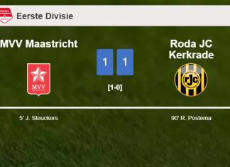 Roda JC Kerkrade seizes a draw against MVV Maastricht