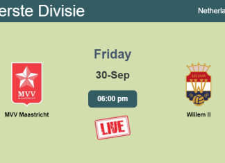 How to watch MVV Maastricht vs. Willem II on live stream and at what time