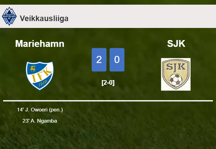 Mariehamn beats SJK 2-0 on Sunday