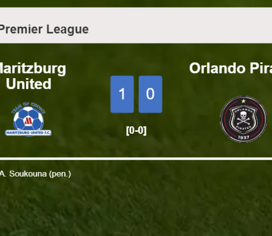 Maritzburg United beats Orlando Pirates 1-0 with a goal scored by A. Soukouna
