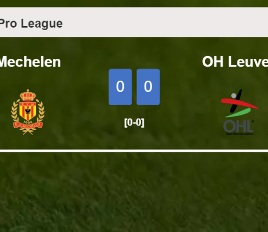 Mechelen draws 0-0 with OH Leuven on Saturday