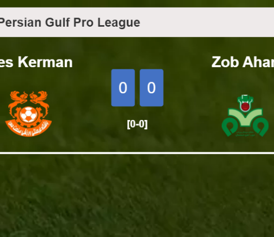 Mes Kerman draws 0-0 with Zob Ahan on Saturday