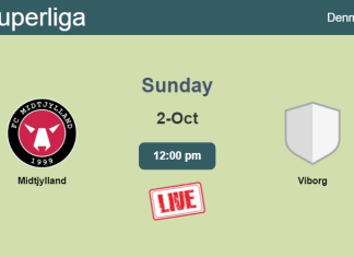 How to watch Midtjylland vs. Viborg on live stream and at what time