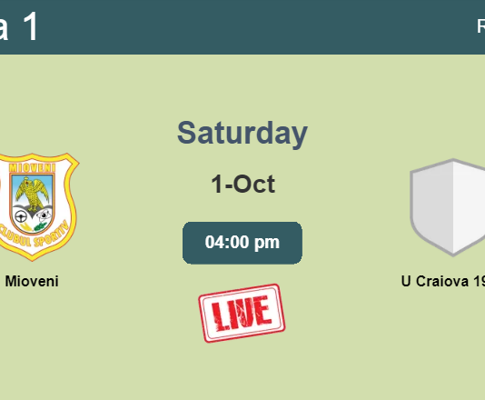 How to watch Mioveni vs. U Craiova 1948 on live stream and at what time
