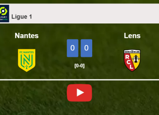 Nantes stops Lens with a 0-0 draw. HIGHLIGHTS
