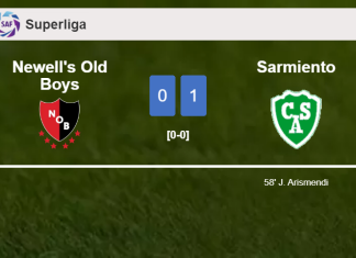 Sarmiento defeats Newell's Old Boys 1-0 with a goal scored by J. Arismendi