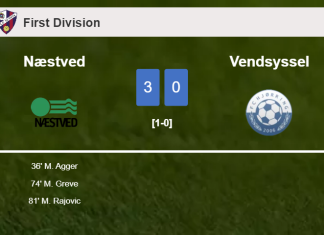 Næstved overcomes Vendsyssel 3-0