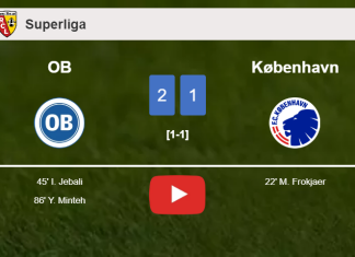 OB recovers a 0-1 deficit to overcome København 2-1. HIGHLIGHTS