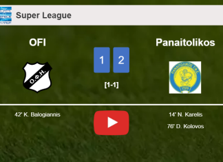 Panaitolikos overcomes OFI 2-1. HIGHLIGHTS