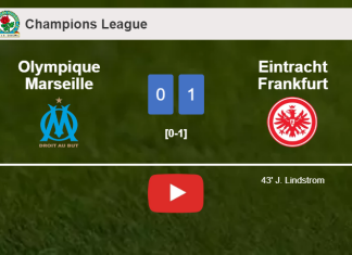 Eintracht Frankfurt overcomes Olympique Marseille 1-0 with a goal scored by J. Lindstrom. HIGHLIGHTS, Interview