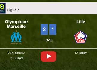 Olympique Marseille recovers a 0-1 deficit to best Lille 2-1. HIGHLIGHTS