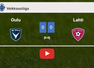 Oulu draws 0-0 with Lahti on Sunday. HIGHLIGHTS