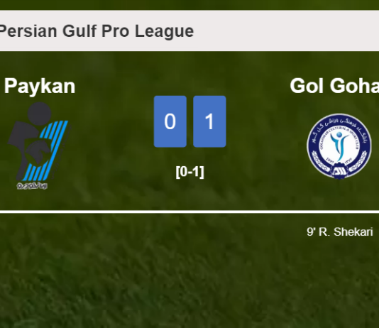 Gol Gohar defeats Paykan 1-0 with a goal scored by R. Shekari