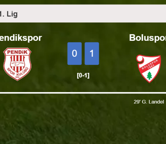Boluspor overcomes Pendikspor 1-0 with a goal scored by G. Landel