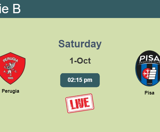 How to watch Perugia vs. Pisa on live stream and at what time