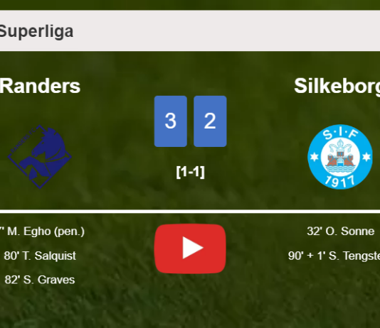 Randers beats Silkeborg 3-2. HIGHLIGHTS