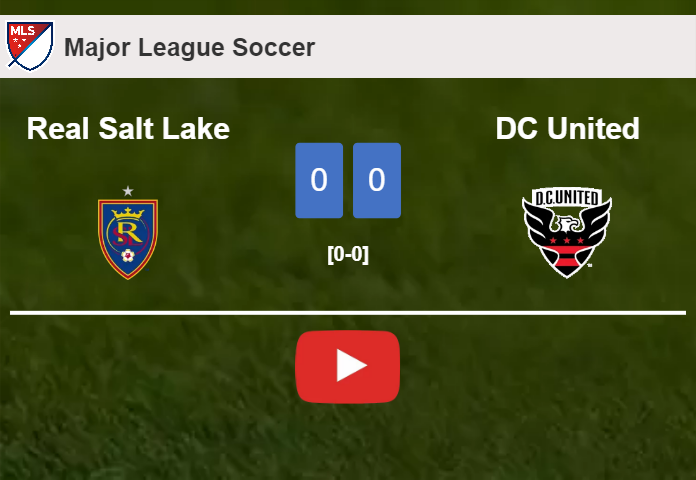 Real Salt Lake draws 0-0 with DC United on Saturday. HIGHLIGHTS